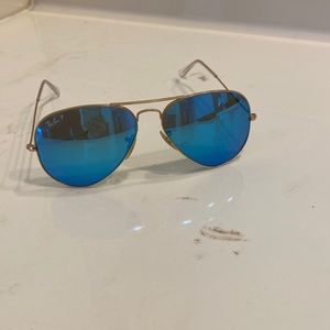 RayBan polarized aviator sunglasses
